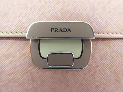 Prada Pink Enamel Clasp Vintage Wallet Wallet Prada