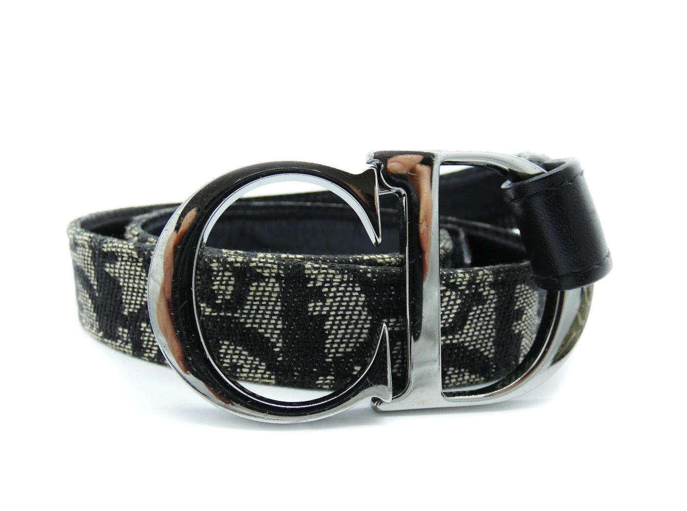 Christian Dior Black Oblique Belt Belt Christian Dior
