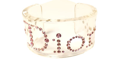 Christian Dior Lucite Crystal Bangle Bracelet Christian Dior
