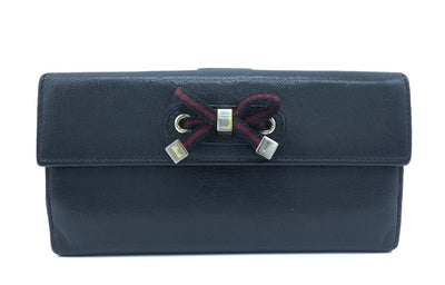 Gucci Black Leather Continental Princy Vintage Wallet Wallet Gucci