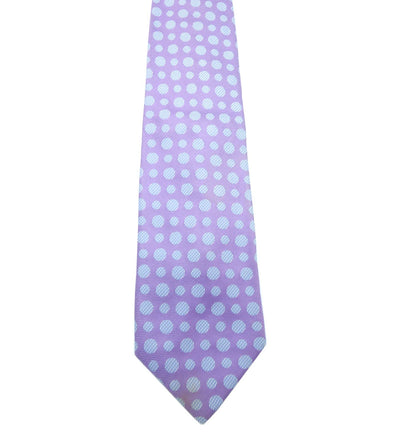 Burberry Lilac and Turquoise Graphic Print Silk Tie Ties Burberry
