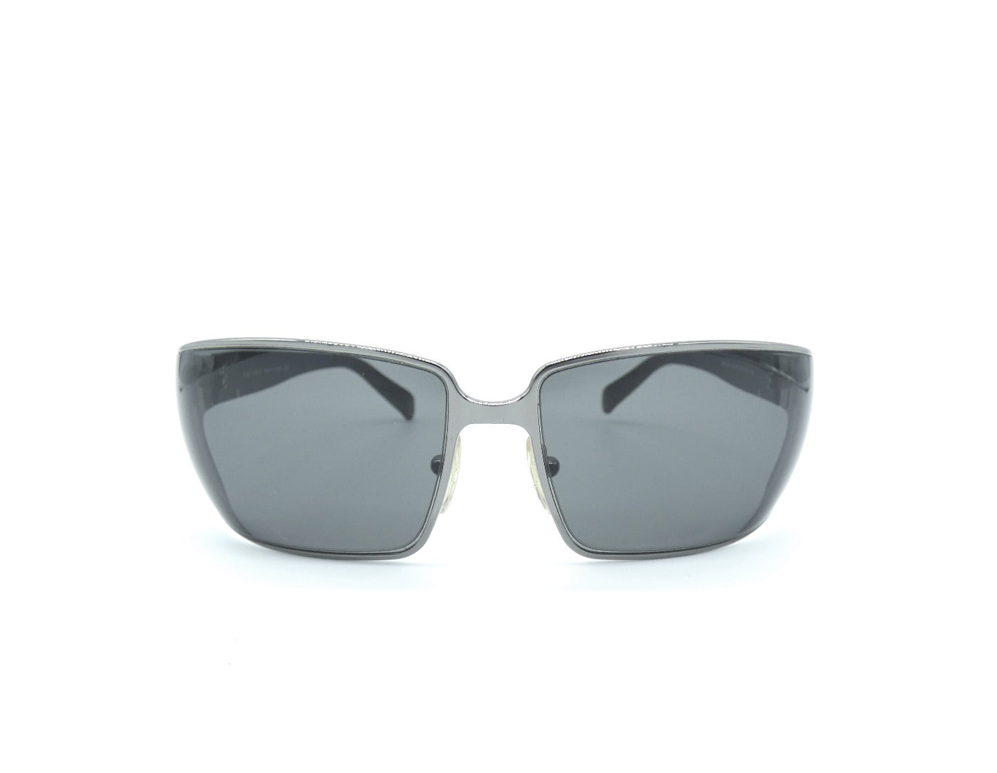 Prada Vintage Black and Silver Metal Sunglasses SPR54F Sunglasses Prada