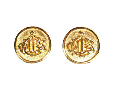 Christian Dior Logo Earrings Earrings Christian Dior