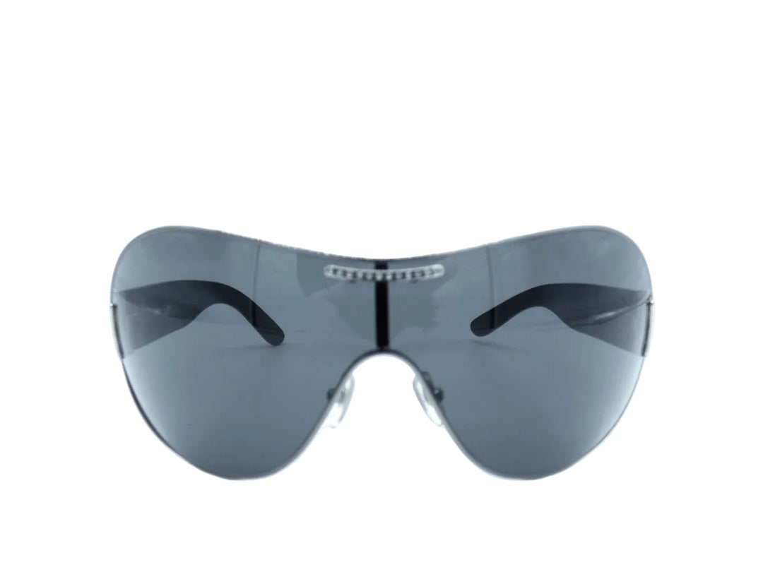 Dolce & Gabbana Shield Aviator Crystal Sunglasses DG 6022-B