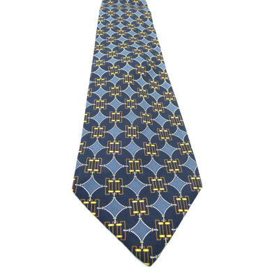 Fendi Vintage Graphic Print Silk Tie Ties Fendi