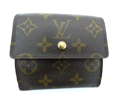 Louis Vuitton Vintage Brown and Monogram Portofeuil Elise Wallet Wallet Louis Vuitton