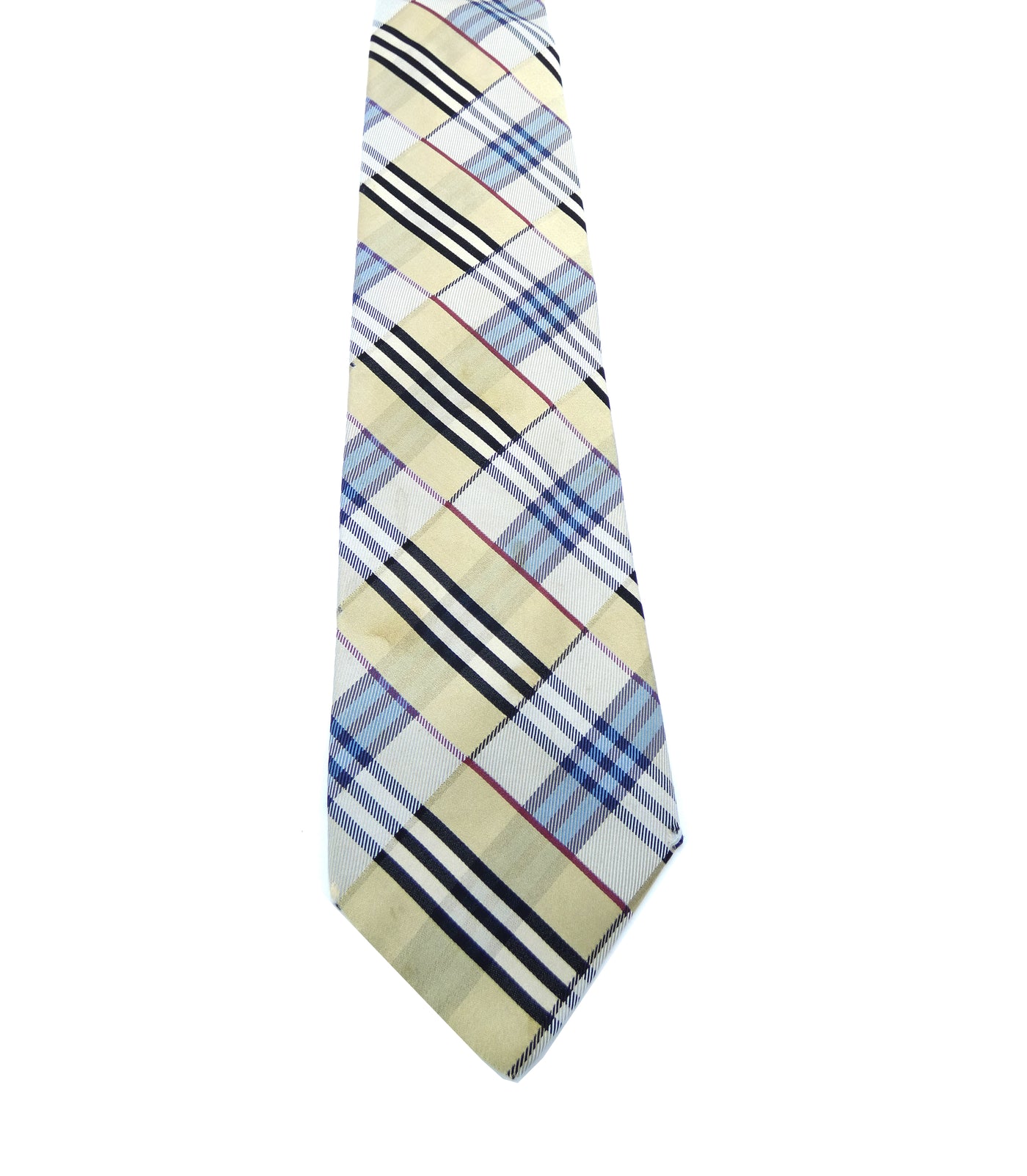 Burberry Classic Nova Check Patchwork Silk Tie Ties Burberry