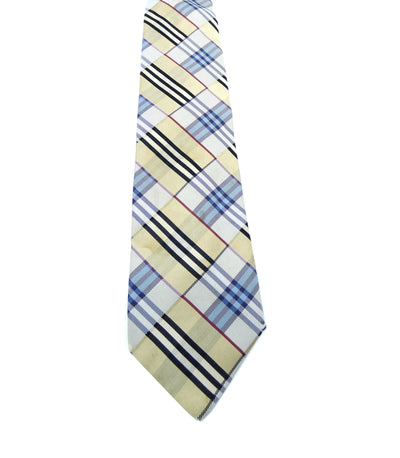 Burberry Classic Nova Check Patchwork Silk Tie Ties Burberry