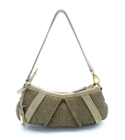 Burberry Prorsum Dark Cream Suede Knight Mini Bag Bag Burberry
