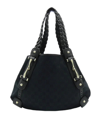 Gucci Black GG Canvas Pelham Medium Hobo Bag Gucci