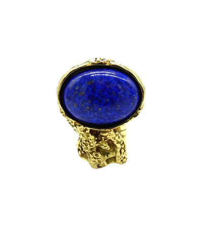 YSL Royal Blue and Gold Arty Ring Ring YSL
