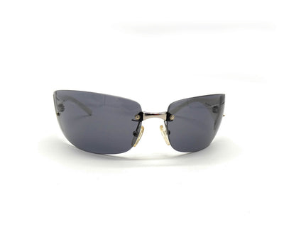 Fendi Vintage White and Silver Rimless Sunglasses FS367 Sunglasses Fendi