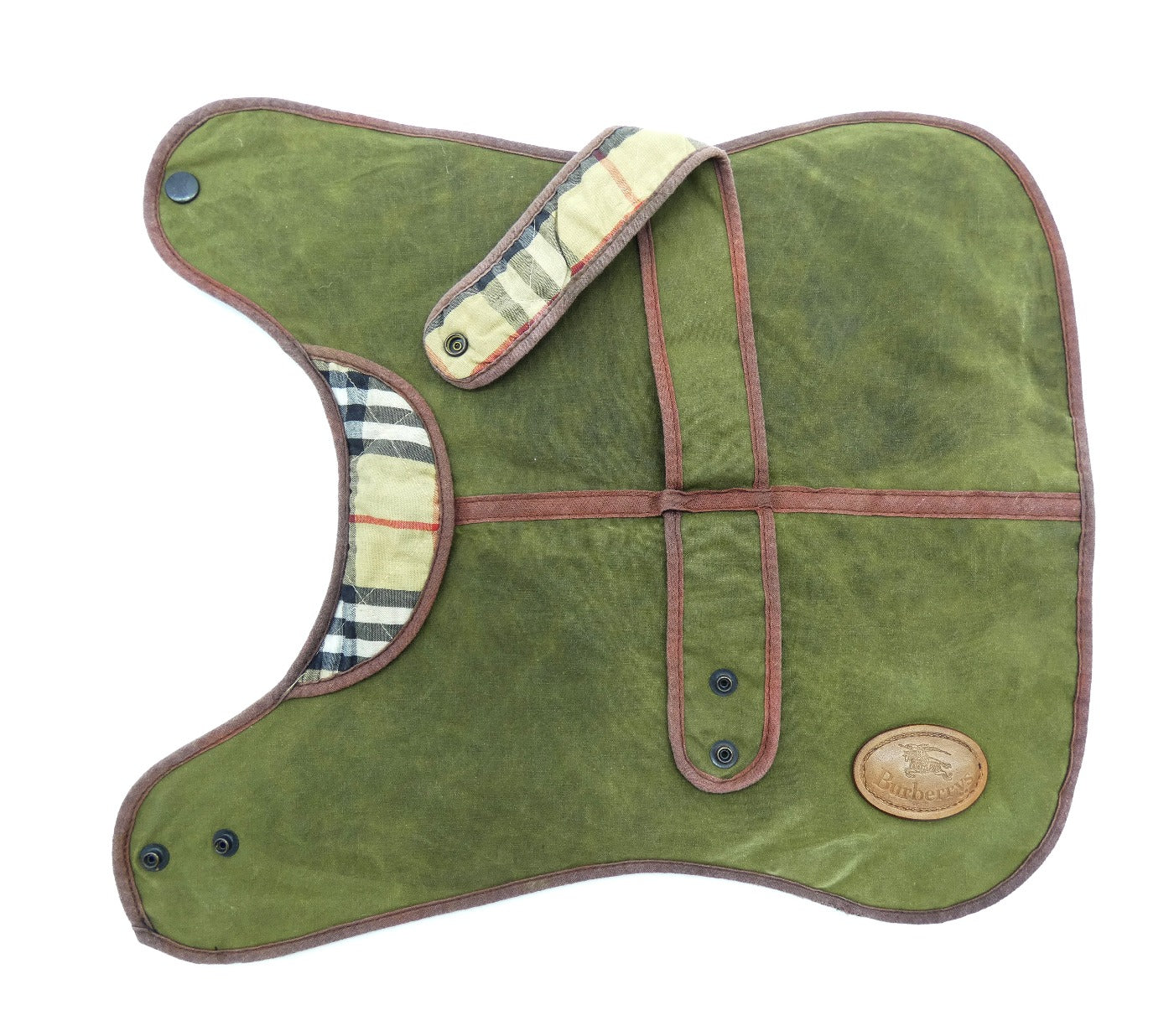 Burberrys Green Waxed Vintage Dog Coat Pet Supplies Burberry