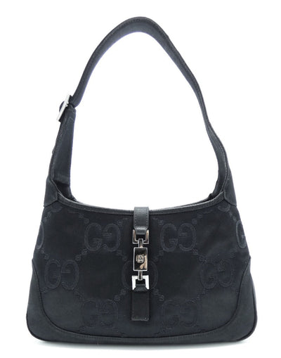 Gucci Black Satin Mini Jackie GG Evening Bag Bag Gucci