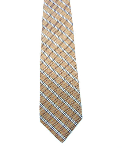 Burberry Classic Nova Check Orange Silk Tie Ties Burberry