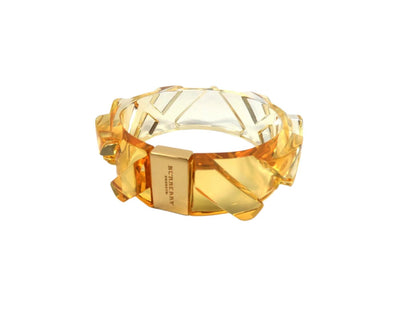 Burberry Prorsum Orange Check Bangle Bracelet Burberry