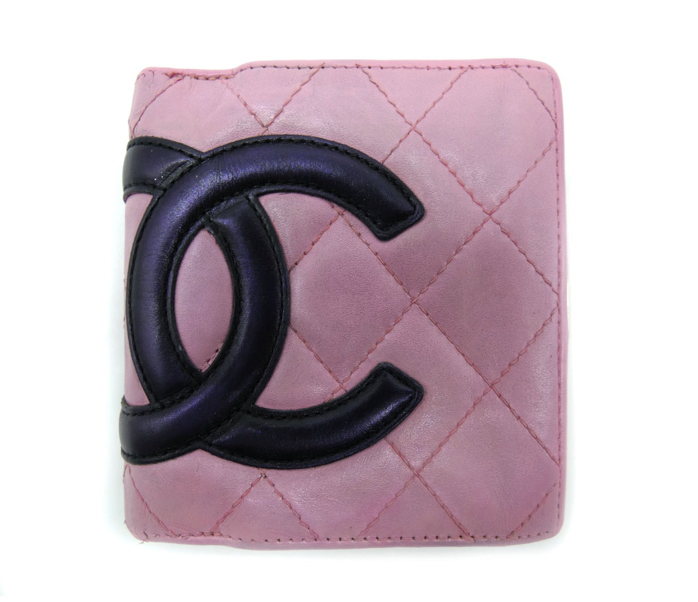 Chanel Pink and Black Cambon Bi-fold Wallet – Occhi Azzurri