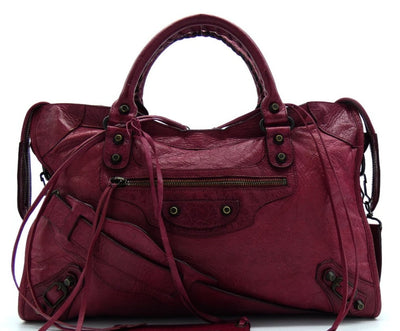 Balenciaga Pourpre Agneau Classic City Motorcycle Bag Bag Balenciaga