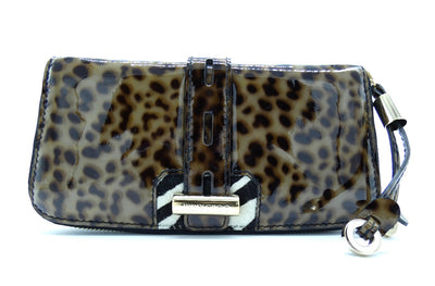 Jimmy Choo Leopard Patent Leather Zippy Wallet Wallet Jimmy Choo