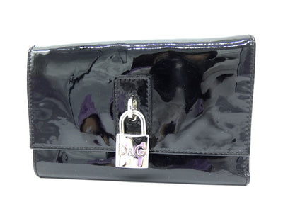 Dolce & Gabbana D&G Black Patent Wallet Wallet Dolce & Gabbana