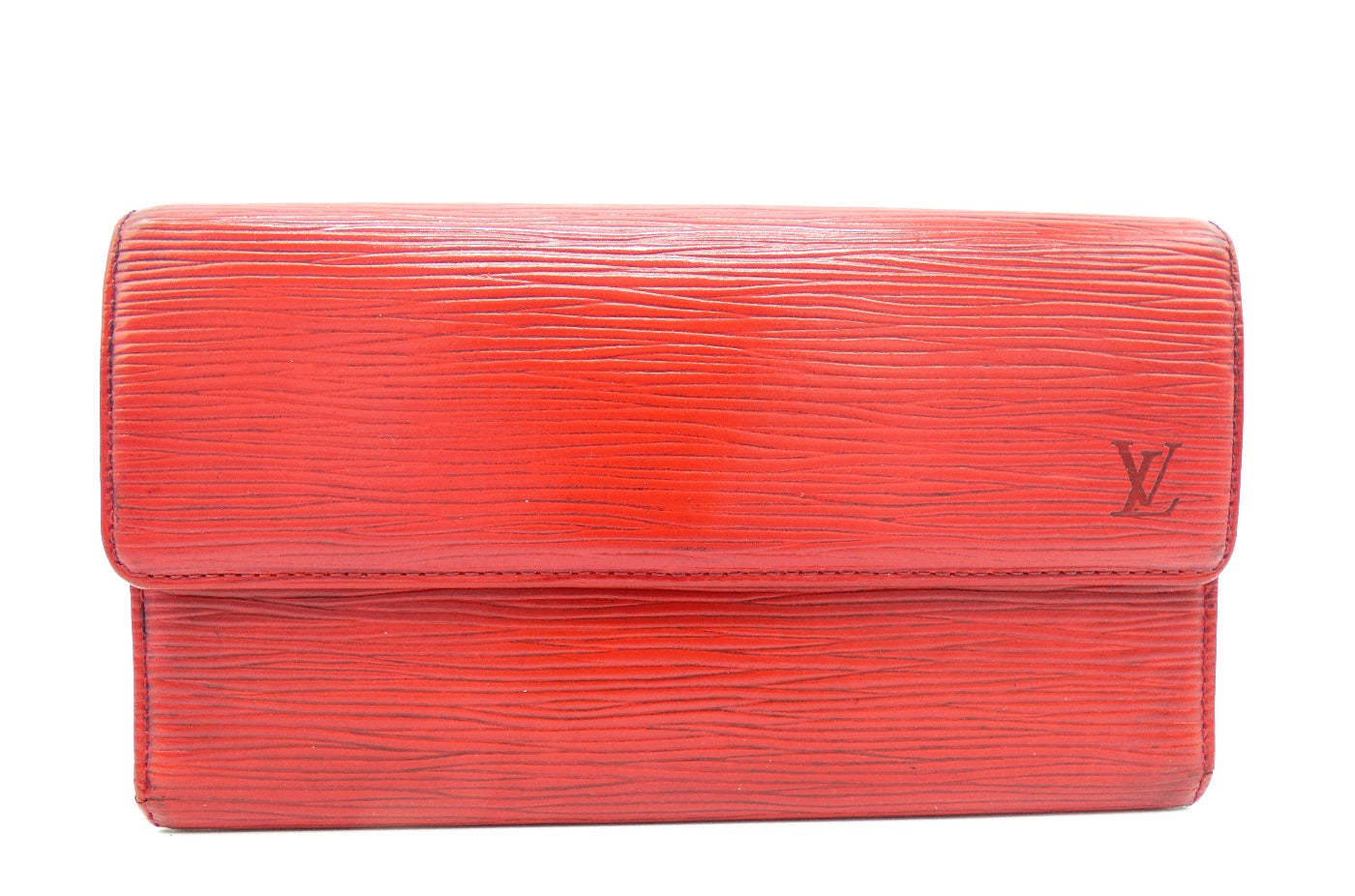 Louis Vuitton Vintage Red Epi Leather Continental Wallet Wallet Louis Vuitton