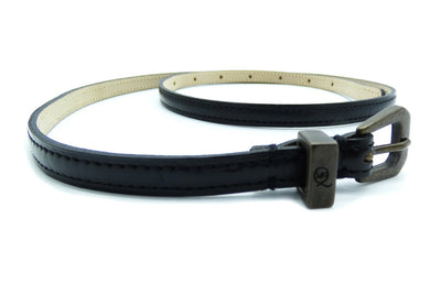 Alexander McQueen Thin Black Leather Belt Belt Alexander McQueen
