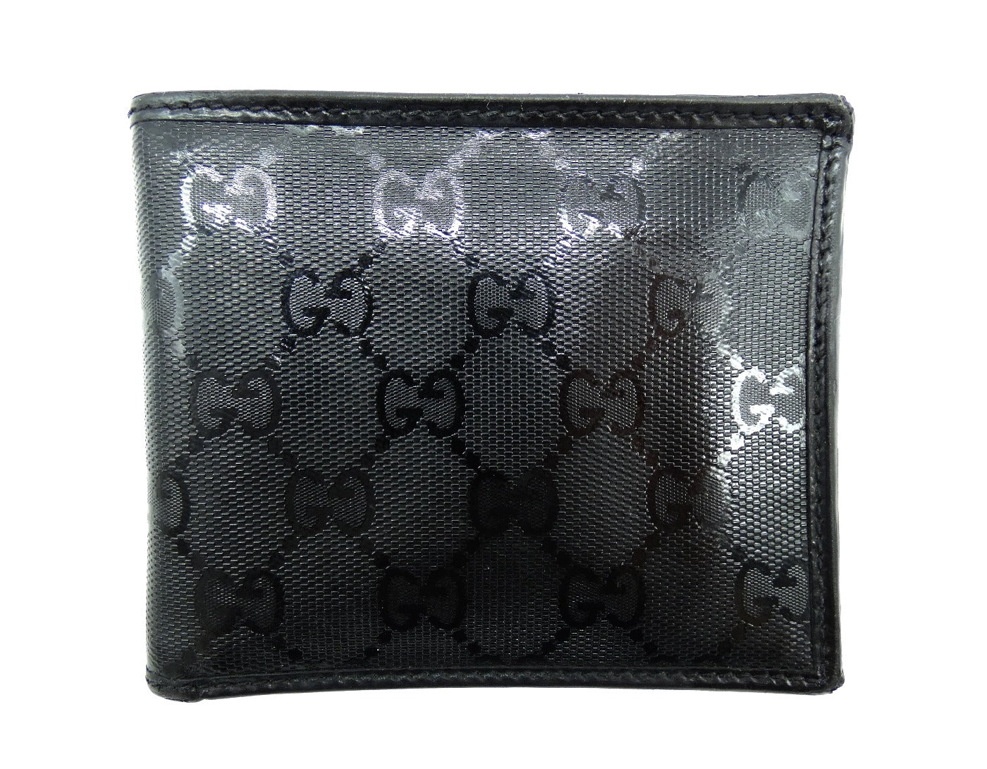 Gucci GG Black Imprime Men's Leather Wallet Wallet Gucci