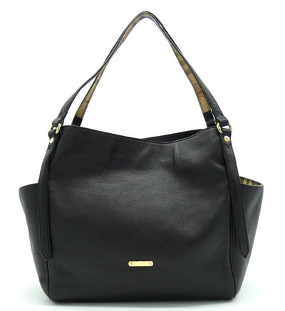 Burberry Canterbury Black Leather Bag Bag Burberry