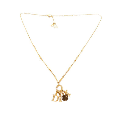 Christian Dior Clover Charm Necklace Necklace Christian Dior