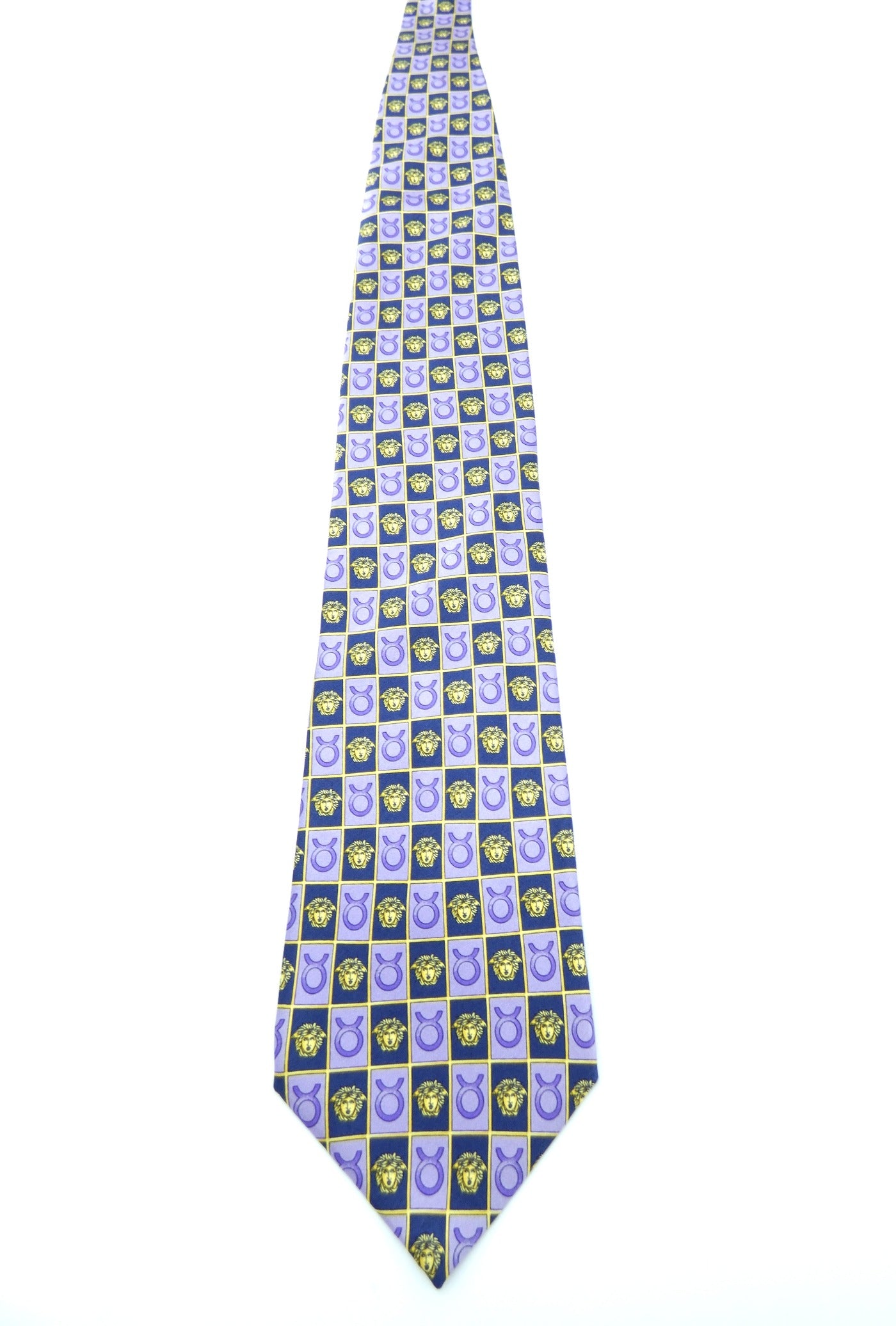 Gianni Versace Taurus Medusa Graphic Silk Tie Ties Gianni Versace
