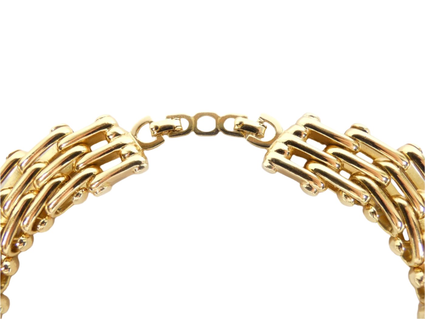 Christian Dior Heavy Gold Wide Necklace Necklace Christian Dior