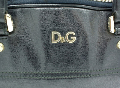D & G Black Leather Bag Vilma Shoulder Bag Bag Dolce & Gabbana