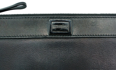 Burberry Prorsum Black Leather Wristlet Bag Burberry