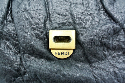 Fendi Black Grained Leather B Bag Bag Fendi
