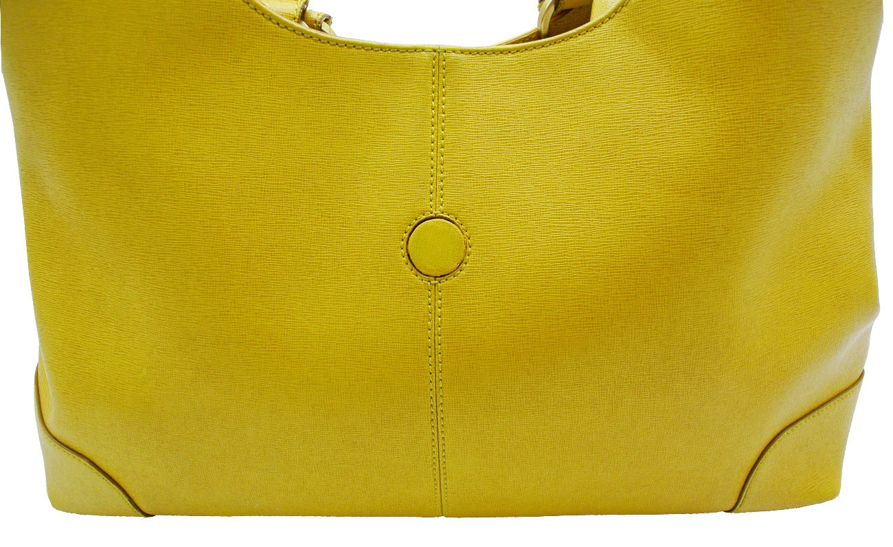 Fendi Yellow Leather Chameleon Large Tote Bag Fendi