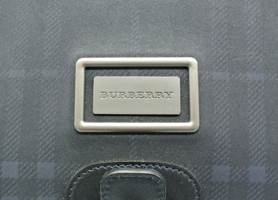 Burberry Vintage Black and Blue House Check Backpack Bag, Backpack Burberry