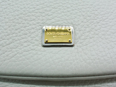 Dolce & Gabbana Convertible Ivory Leather Flap Bag Bag Dolce & Gabbana