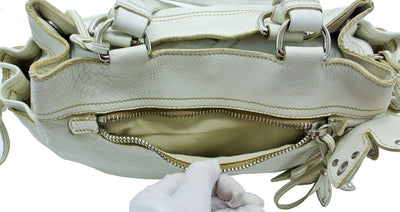 Miu Miu Cream Leather Flower Bag Bag Miu Miu