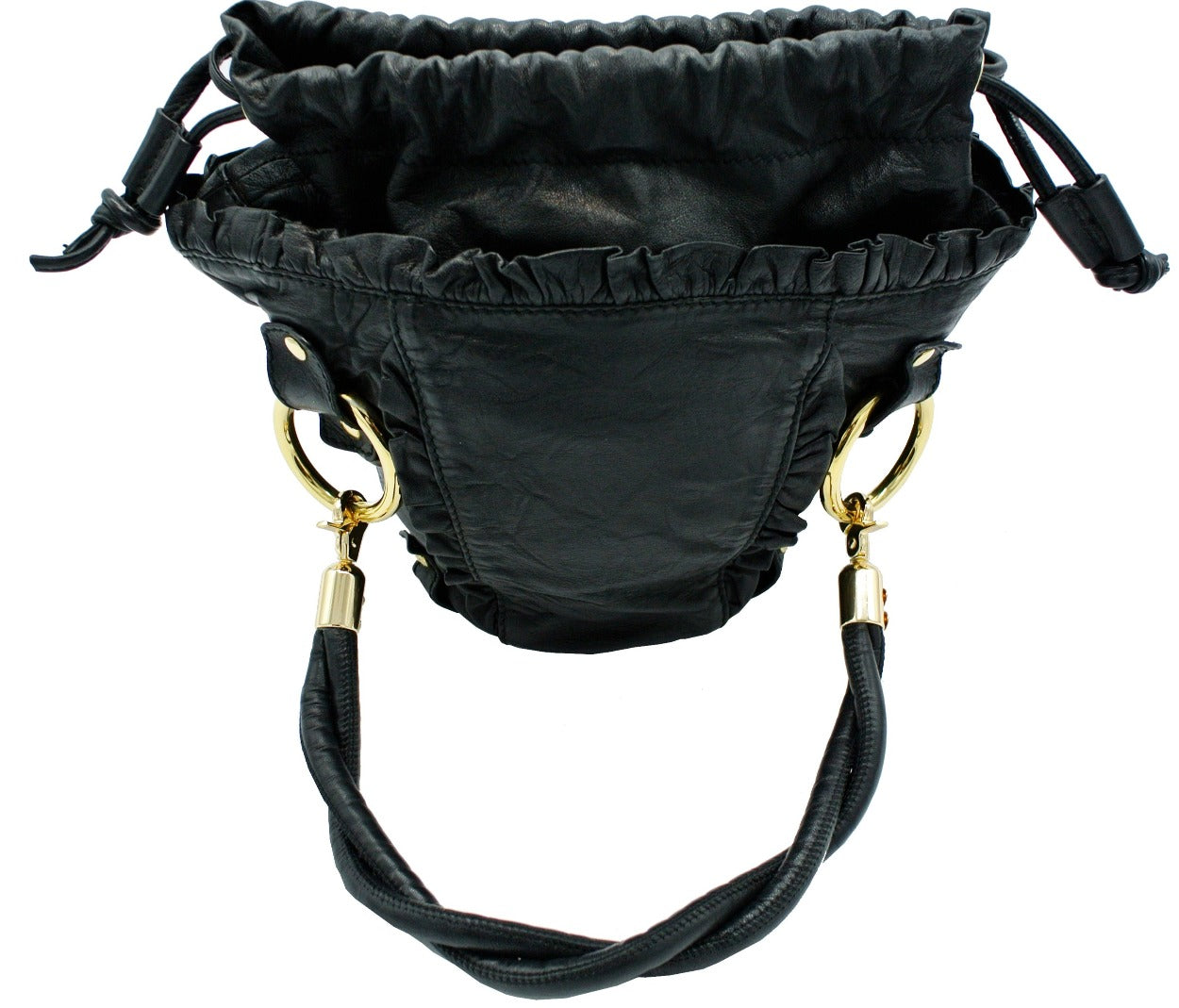 Dolce & Gabbana Small Black Leather Handbag Bag Dolce & Gabbana