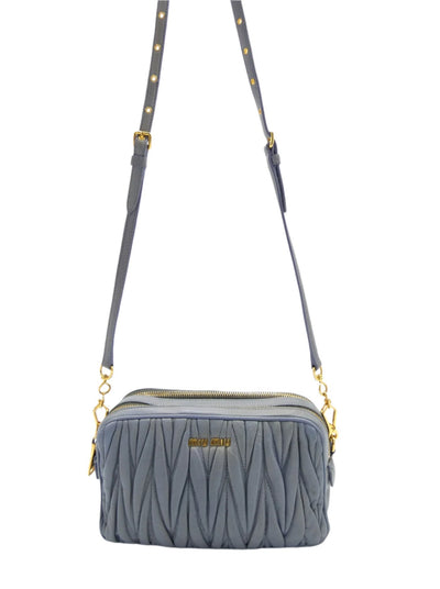 Miu Miu Matelassé Crossbody Double Zip Bag Bag Miu Miu