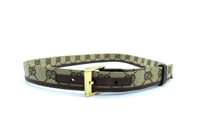 Gucci Vintage Camel Guccissimo Thin Belt Belt Gucci