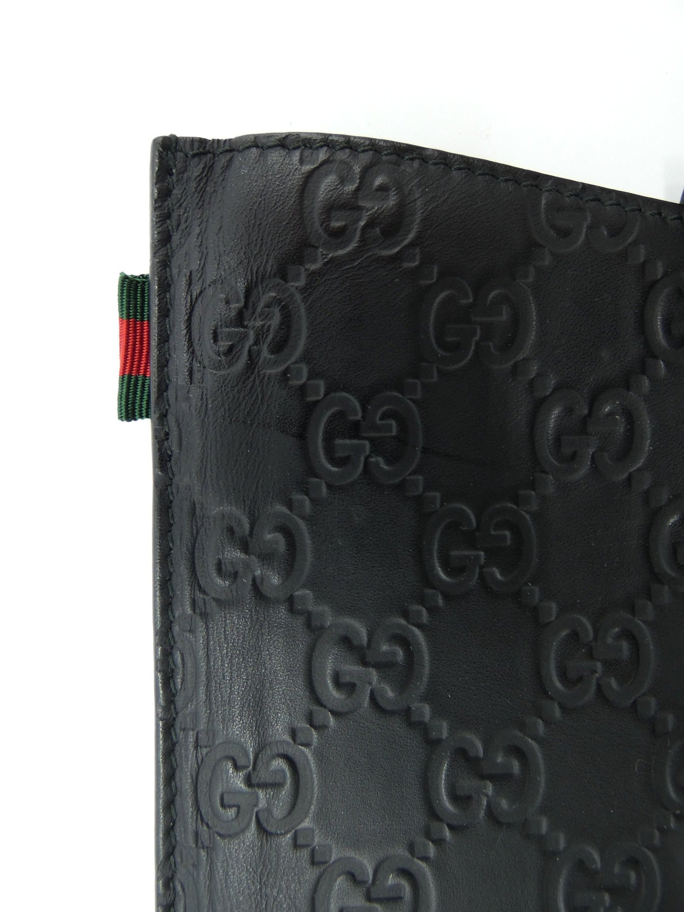 Gucci Black Leather Guccissimo iPad Case iPad Case Gucci