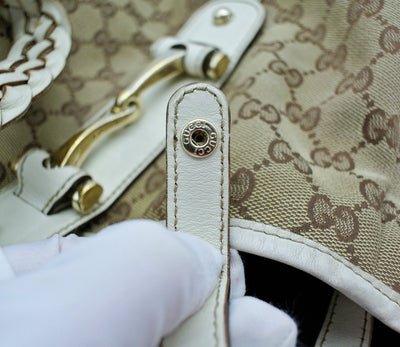 Gucci Tan GG Canvas Pelham Large Hobo Bag Gucci