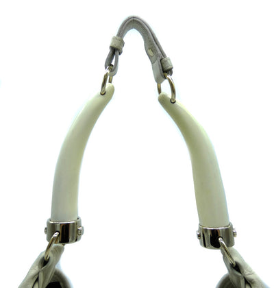 YSL St. Tropez Mombasa Cream Horn Bag Bag YSL