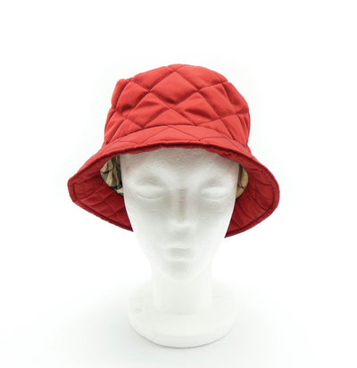 Burberry Quilted Red Bucket Hat Hats Burberry