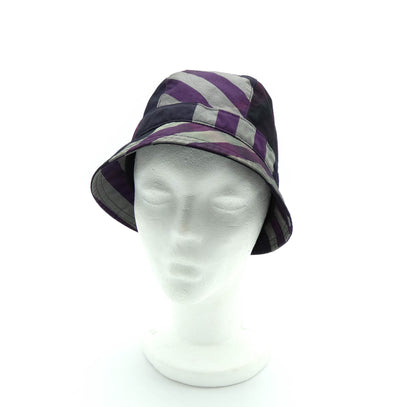 Burberry Purple Nova Check Cloche Bucket Hat Hats Burberry
