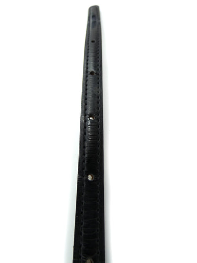 Alexander McQueen Thin Black Leather Belt Belt Alexander McQueen
