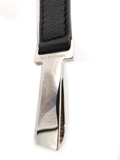 Balenciaga Black Leather Shoulder Strap Strap Balenciaga
