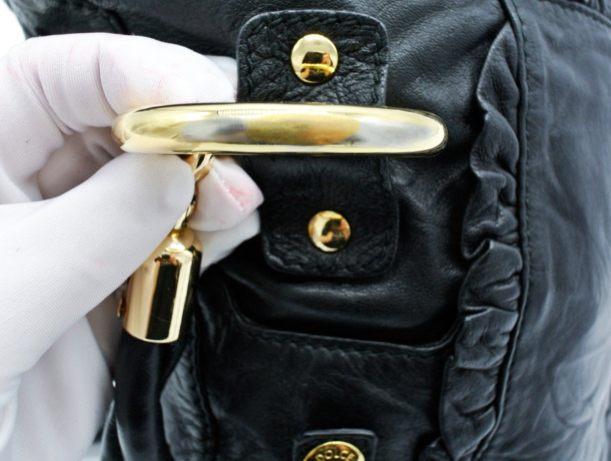 Dolce & Gabbana Small Black Leather Handbag Bag Dolce & Gabbana