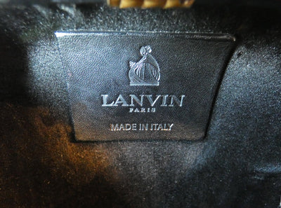 Lanvin Gunmetal Box Clutch Bag Lanvin